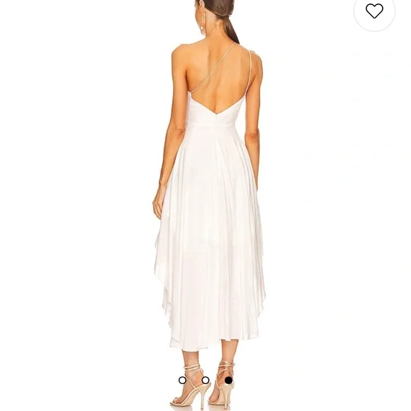 SAU LEE Morgan Dress in White - Picture 3 of 9